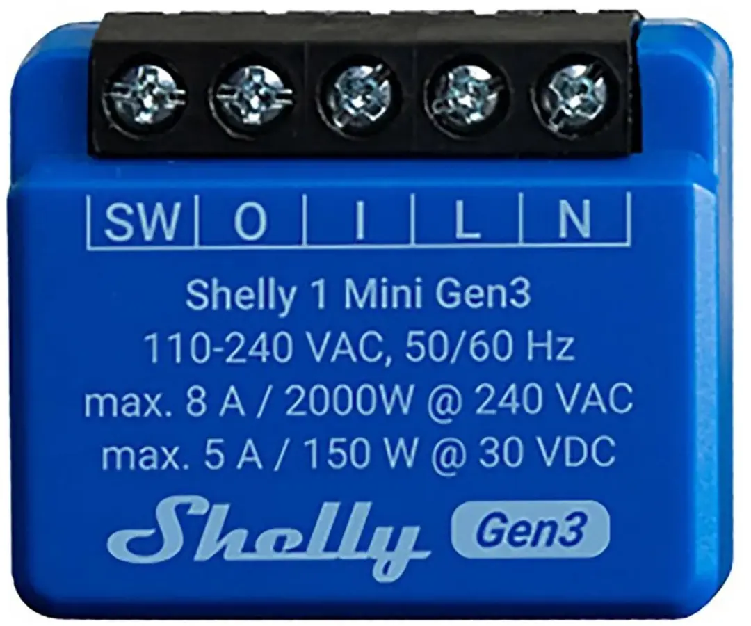 Shelly Plus 1 Mini G3 Controller