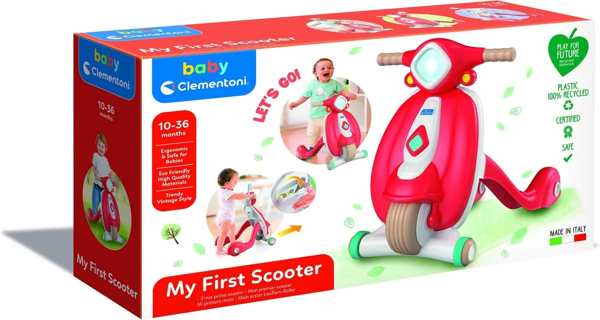 Clementoni Loopwagen Scooter Blauw