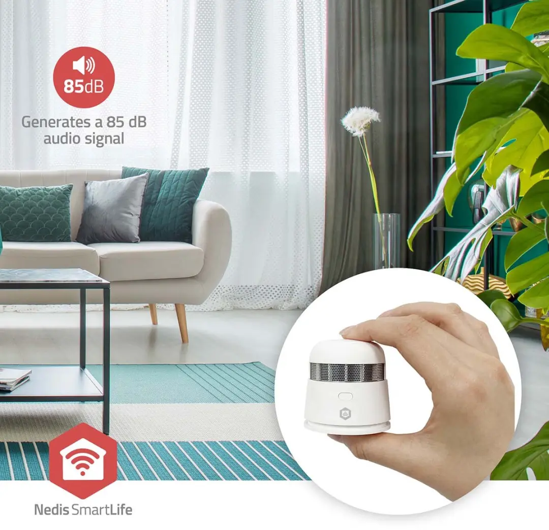 Nedis SmartLife Zigbee Rookmelder - Wit
