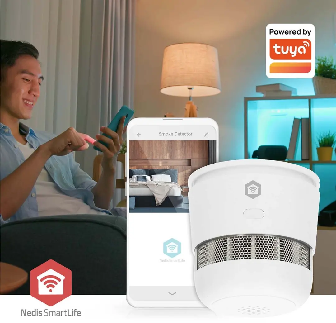 Nedis SmartLife Zigbee Rookmelder - Wit