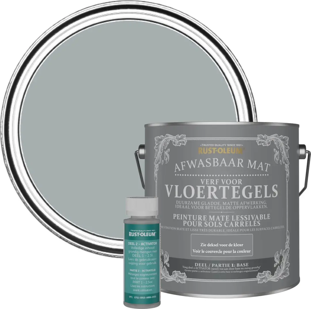Rust-Oleum Mineraalgrijs Vloertegelverf 2,5L