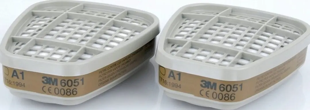 3M 6051 A1 Filter - 2 Stuks - Grijs/Oranje
