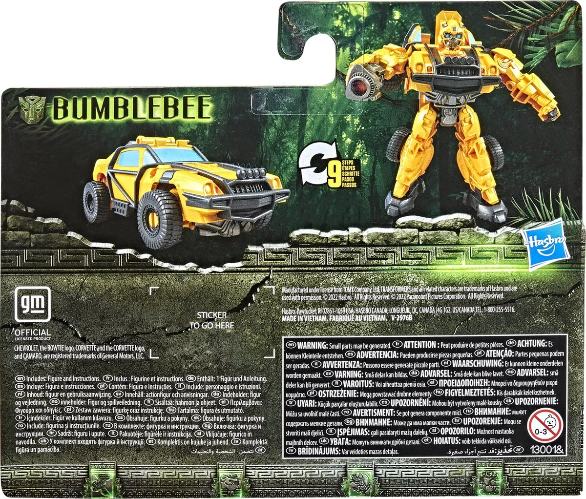 Hasbro Transformers Rise of the Beasts Bumblebee Battle Changers F46075X0 - Multi - afbeelding 6 van 6