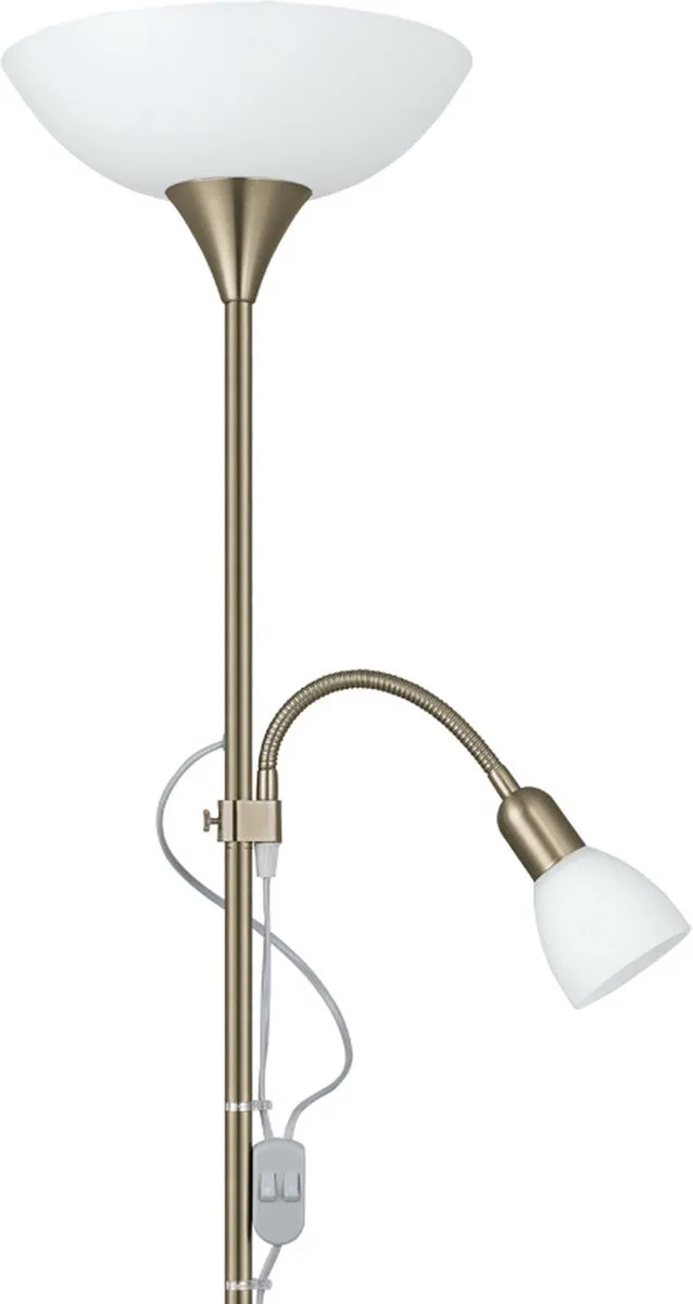 Eglo Up 2 Vloerlamp 176,5cm - Grijs/Wit