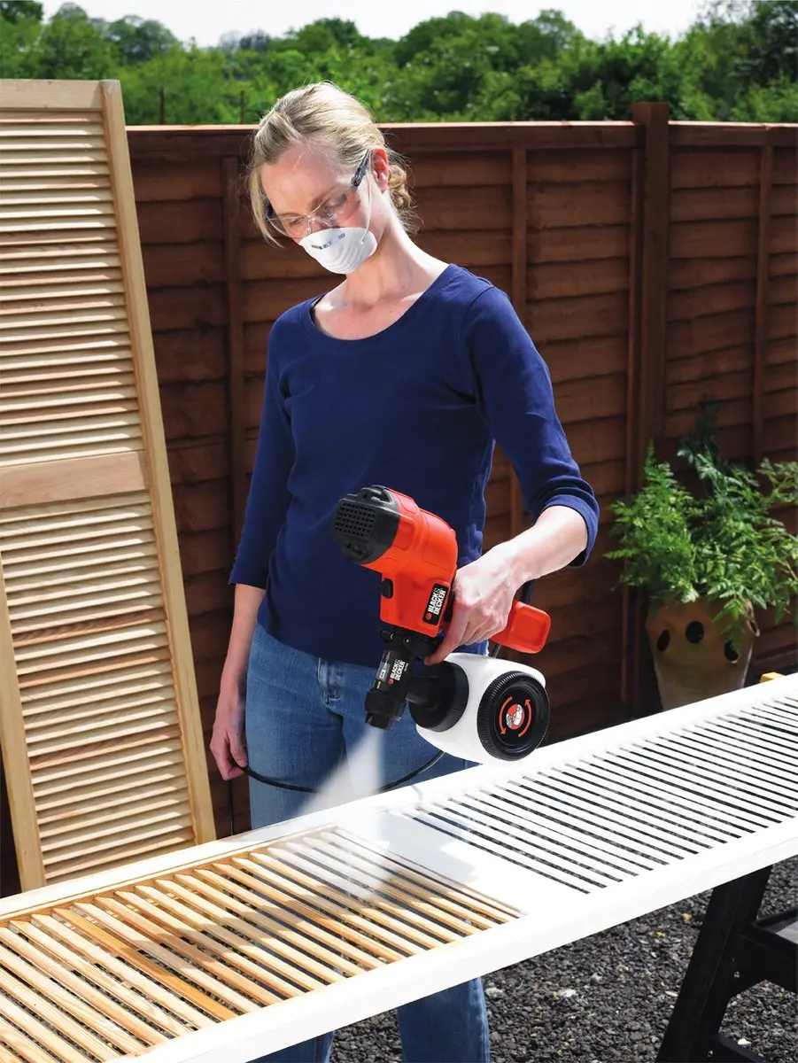 BLACK+DECKER HVLP200 Lagedruk Verfpistool 1.2L - Zwart - afbeelding 6 van 6