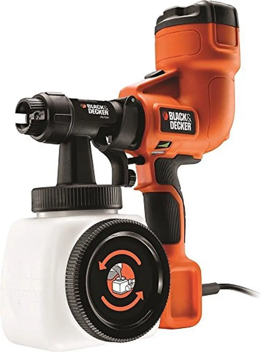 BLACK+DECKER HVLP200 Lagedruk Verfpistool 1.2L - Zwart