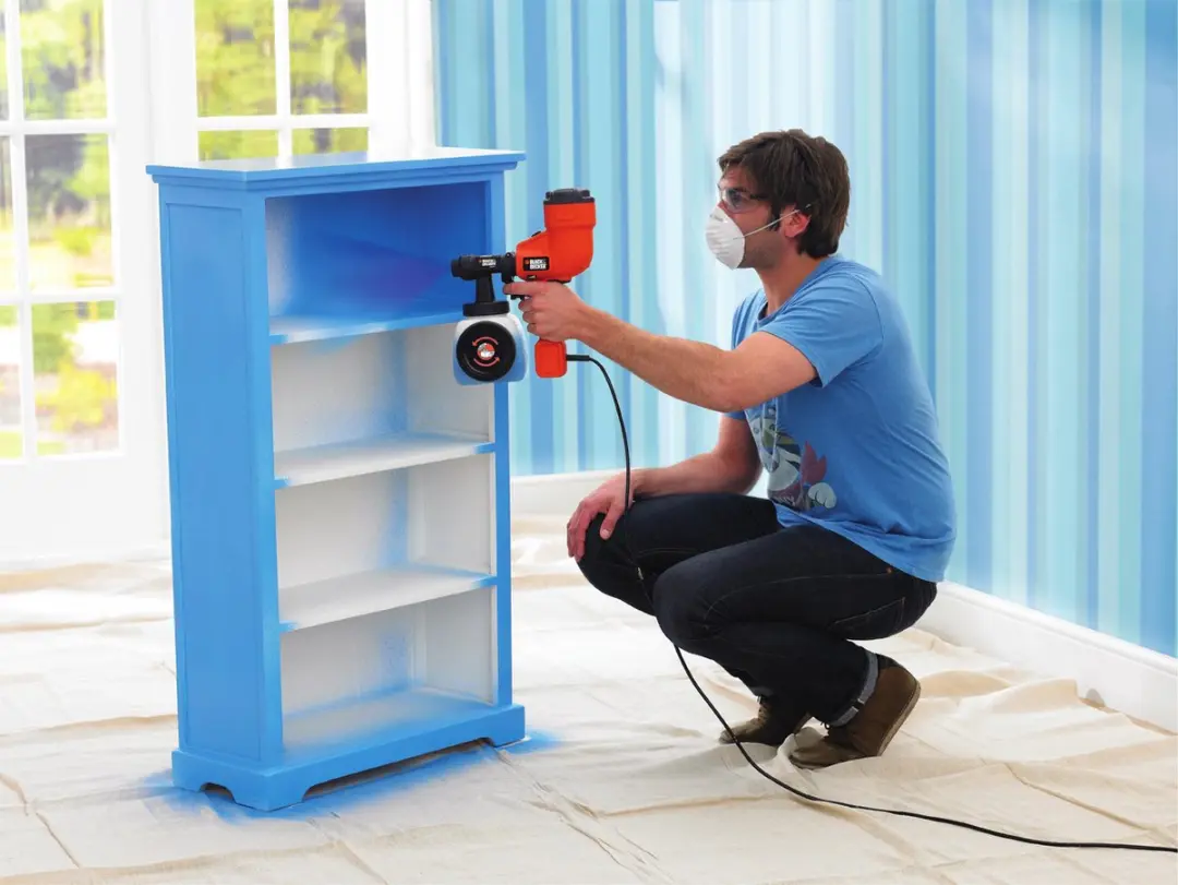 BLACK+DECKER HVLP200 Lagedruk Verfpistool 1.2L - Zwart