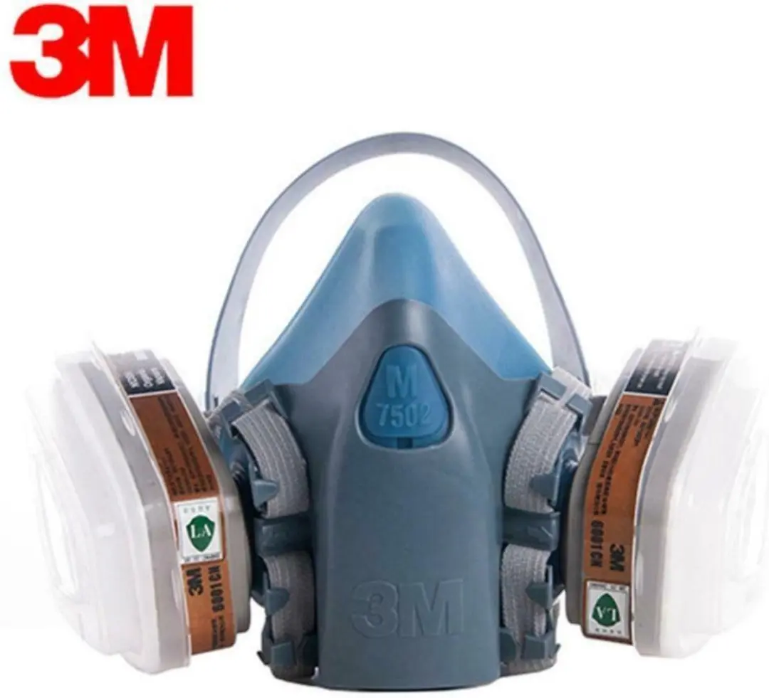 3M 7502 Halfgelaatsmasker - Blauw - inclusief 2x 6001CN & 2x 5N11
