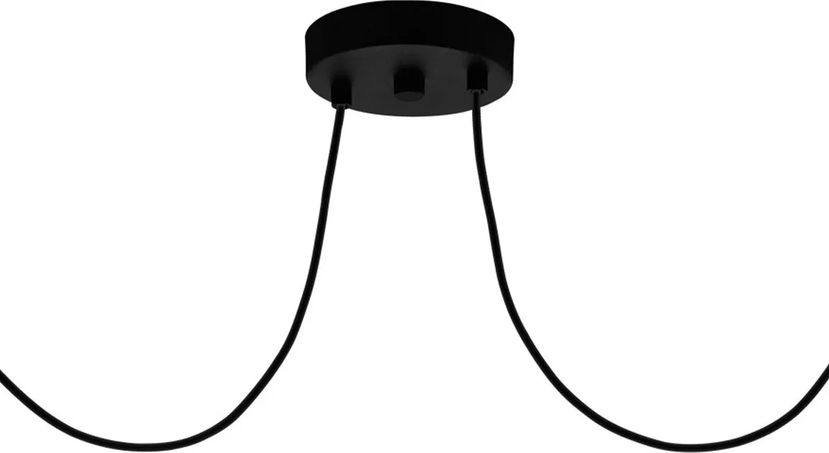Eglo Pompeya Hanglamp E27 - 139 cm - Zwart