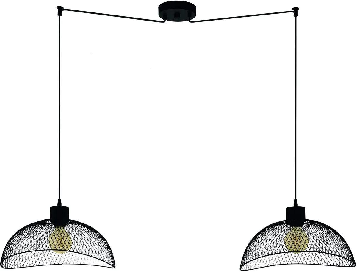 Eglo Pompeya Hanglamp E27 - 139 cm - Zwart