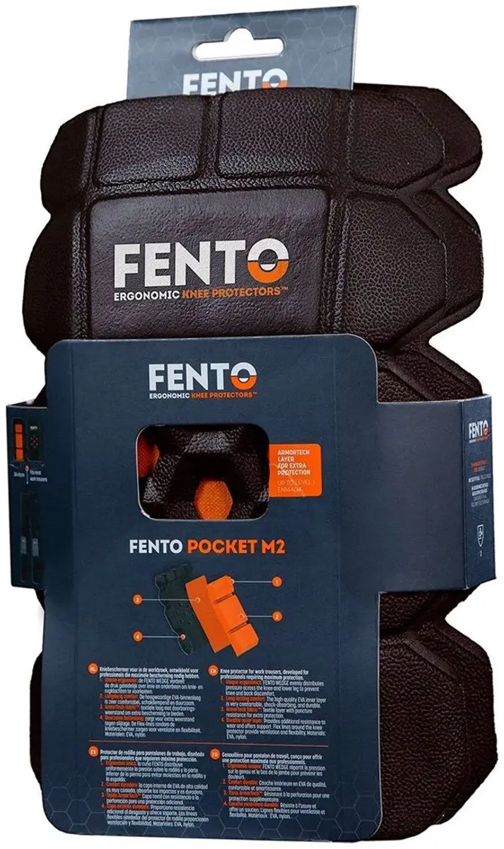 Fento Pocket M2 Kniebeschermers M - Oranje/Zwart
