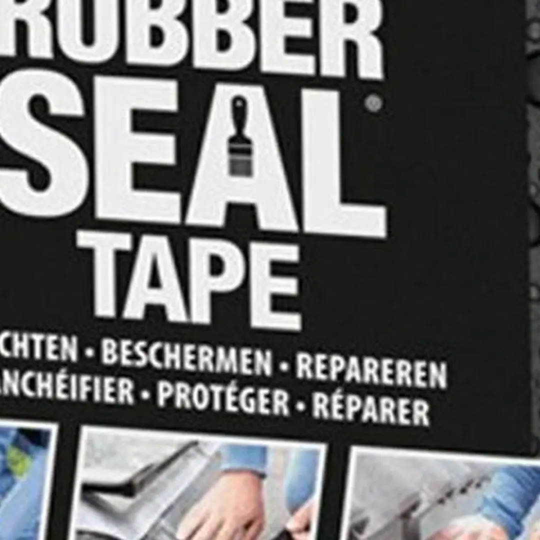 Bison Rubber Seal Tape 5m x 7,5cm - Grijs