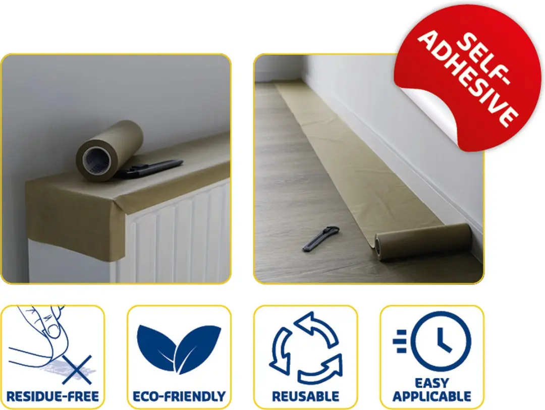HPX Sticky Cover Paper Bruin 75mm x 30m