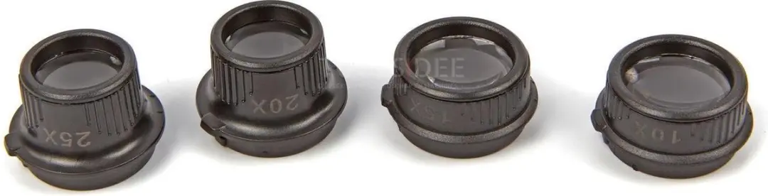 HBM Loupebril met 4 Lenzen 10x-25x - Neutraal