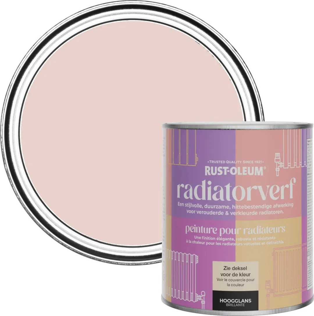 Rust-Oleum Roze Radiatorverf Hoogglans 750ml