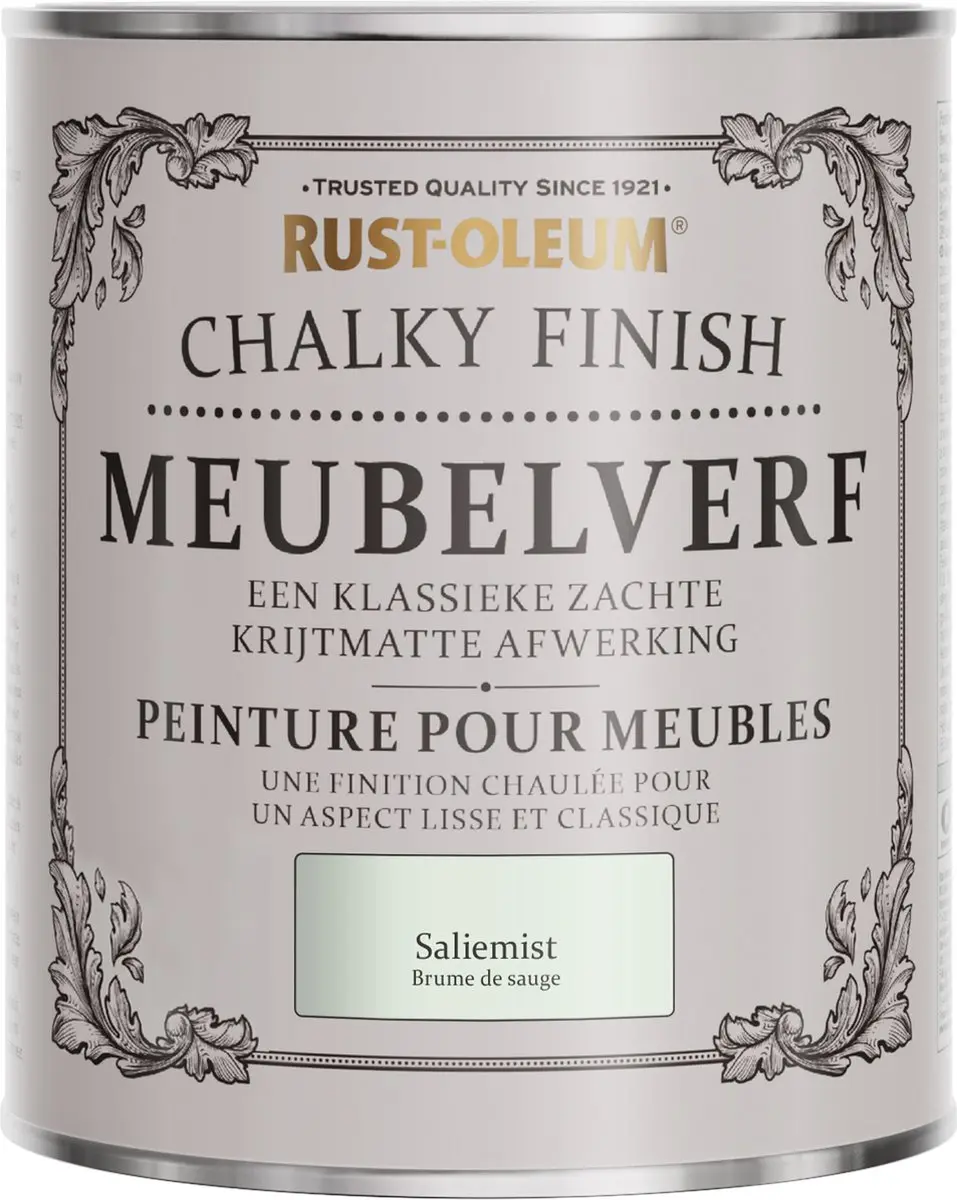 Rust-Oleum Groen Chalky Finish Meubelverf Saliemist 750ml