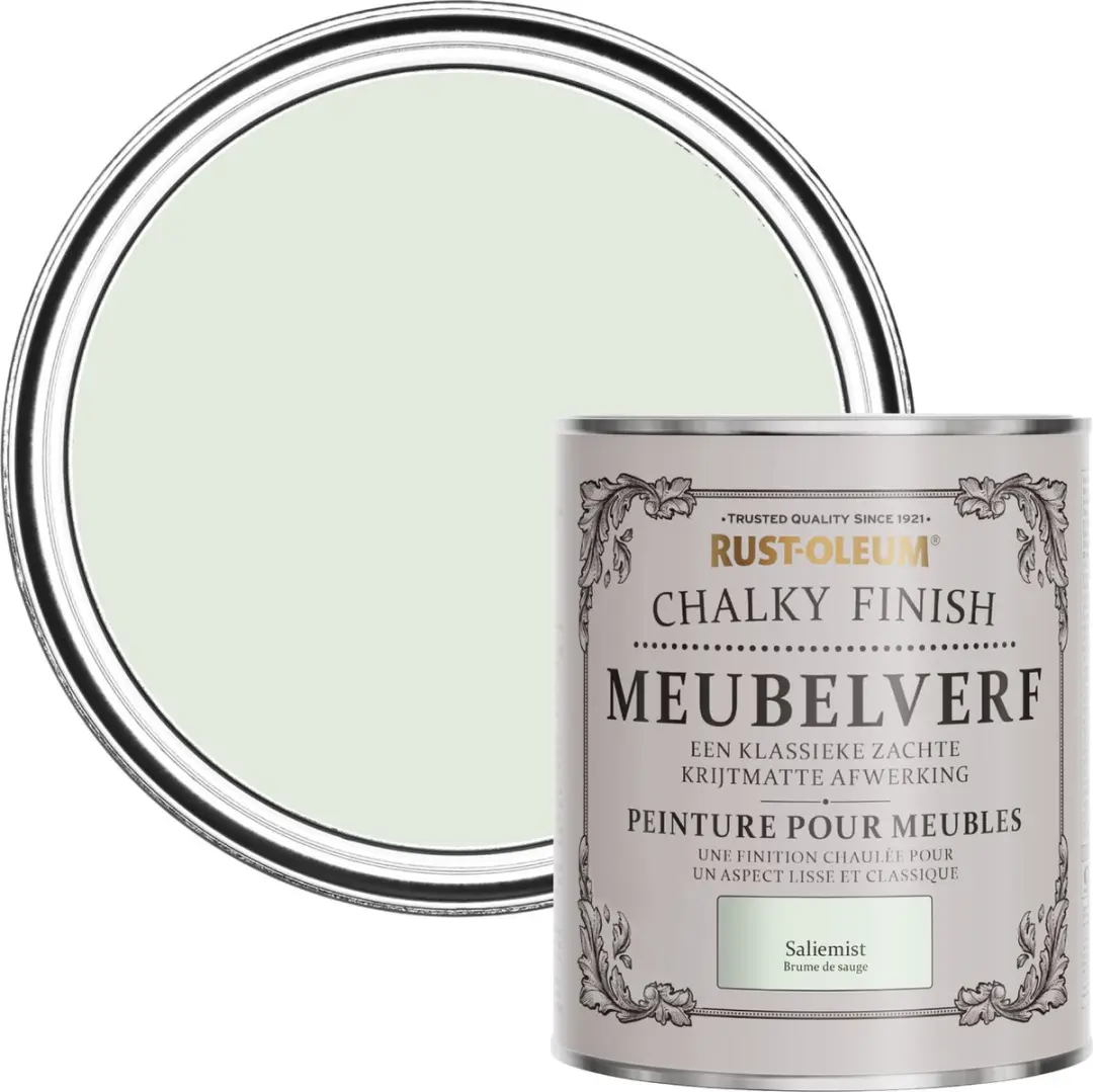 Rust-Oleum Groen Chalky Finish Meubelverf Saliemist 750ml