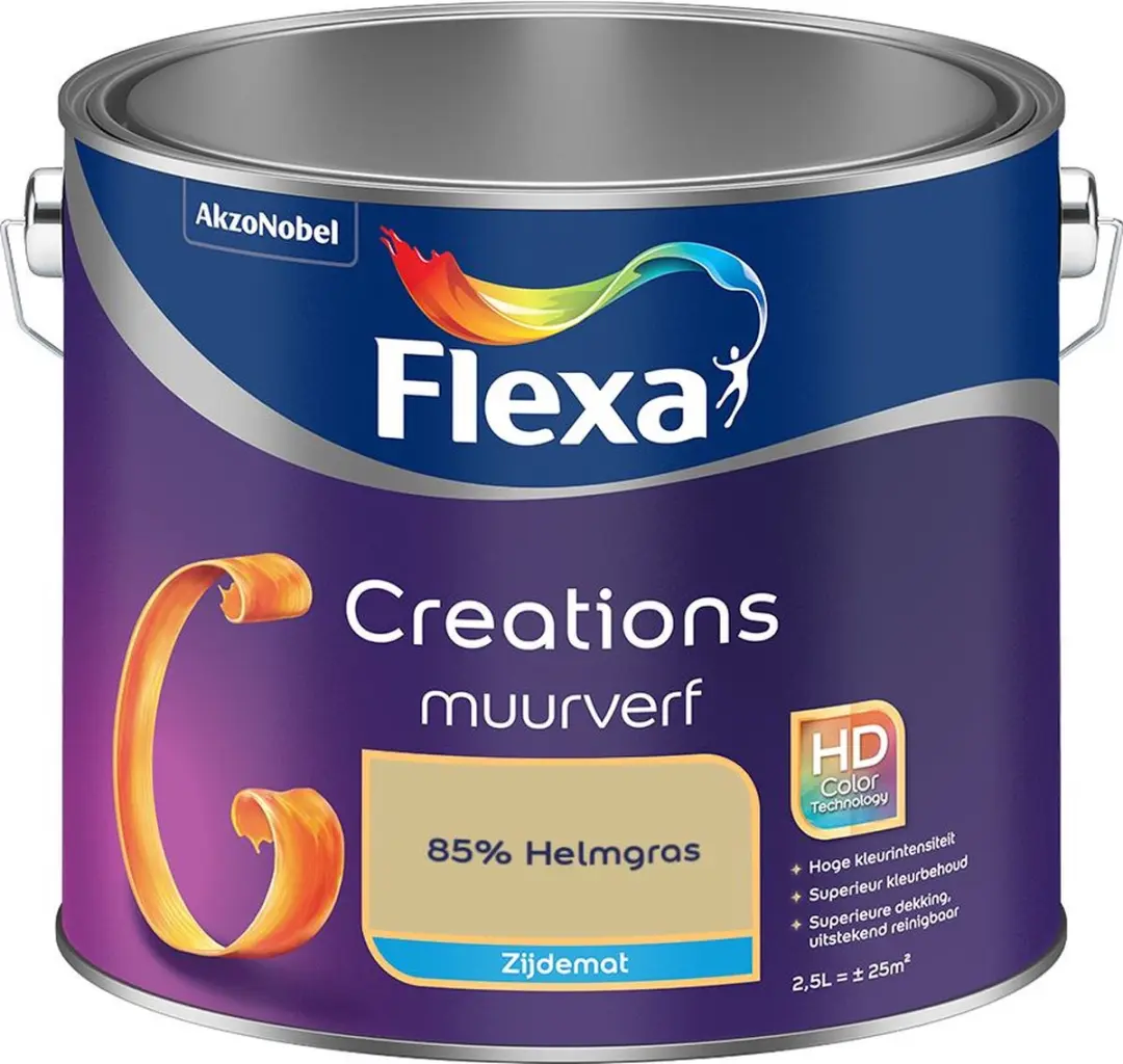 Flexa Creations Muurverf Zijdemat 85% Helmgras