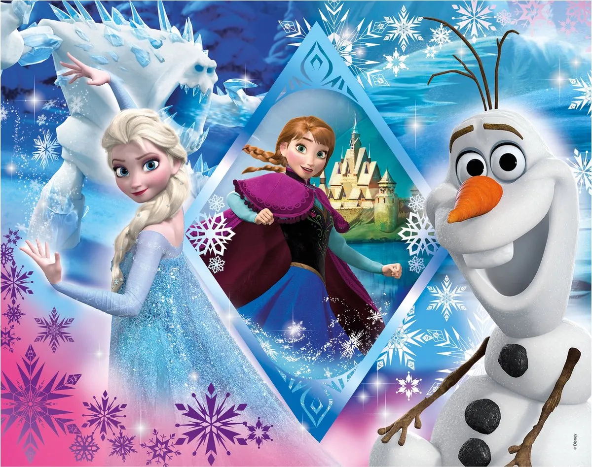 Clementoni Disney Frozen Kinderpuzzel 100 Stukjes - Roze