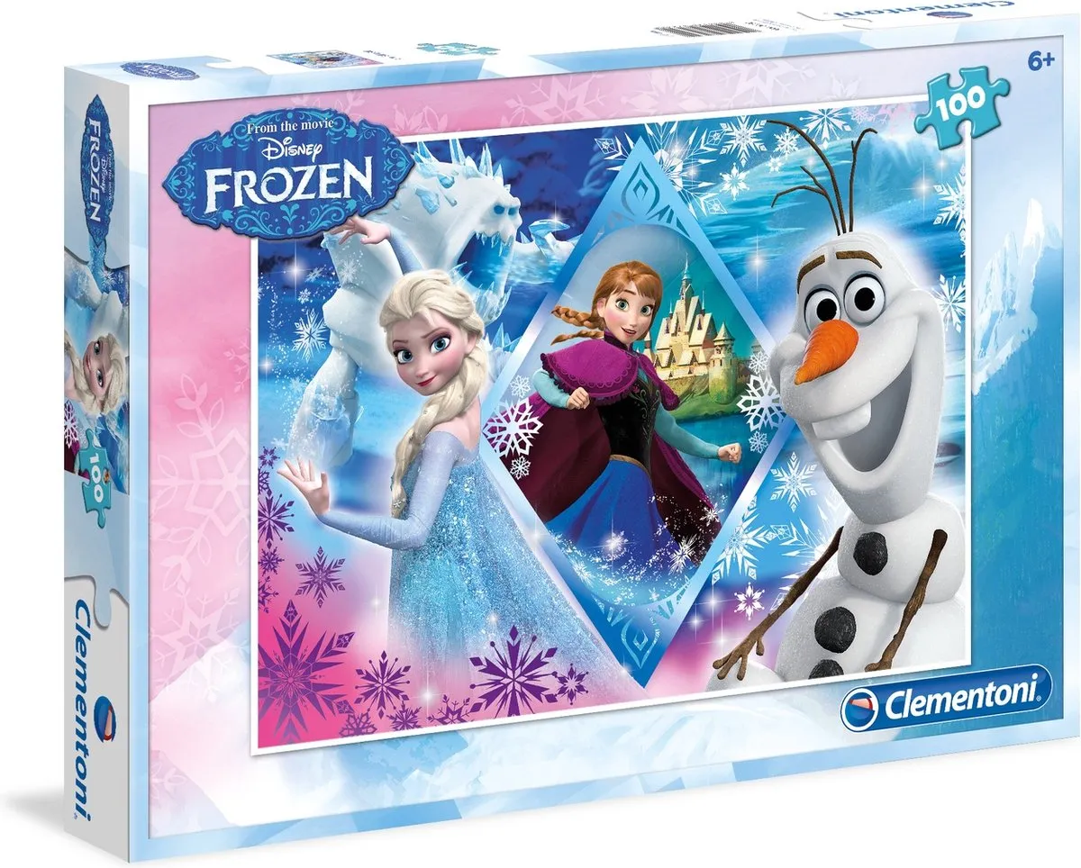 Clementoni Disney Frozen Kinderpuzzel 100 Stukjes - Roze