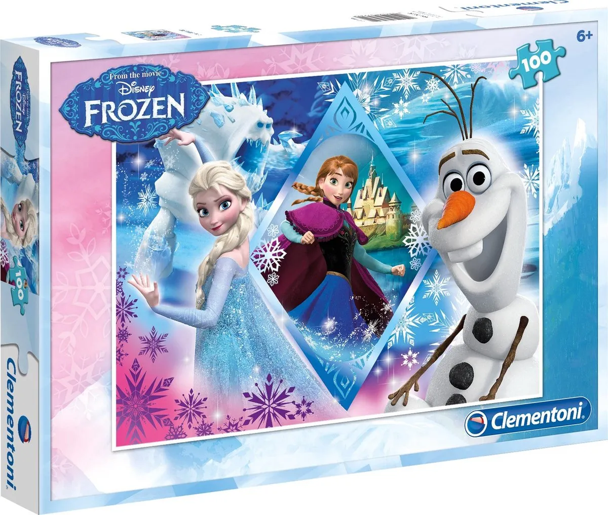 Clementoni Disney Frozen Kinderpuzzel 100 Stukjes - Roze