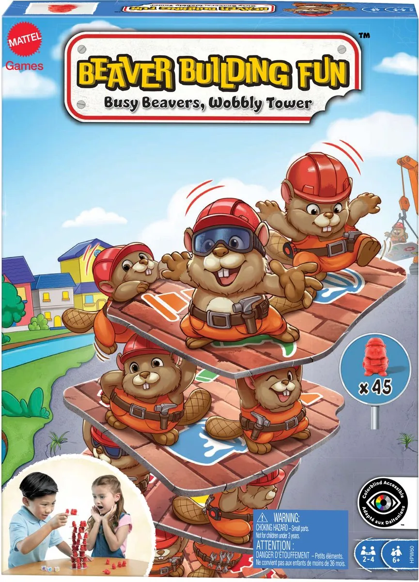 Mattel Games Bouwpret met Bevers - 2-4 Spelers