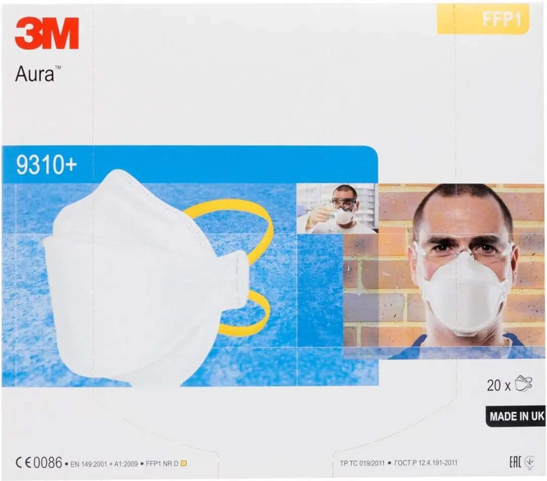3M 9310+ Wegwerpmasker - 20 Stuks