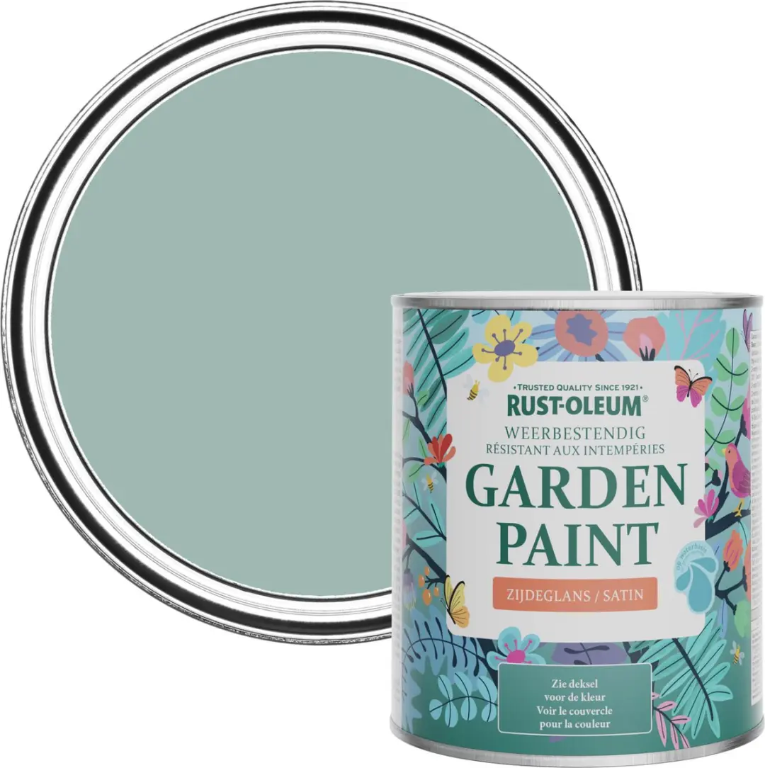 Rust-Oleum Blauw Tuinverf Zijdeglans 750ml