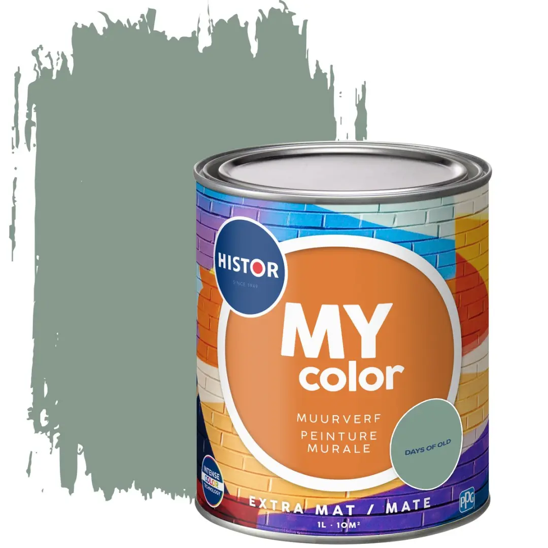 Histor MY Color Muurverf Extra Mat Groen 1L