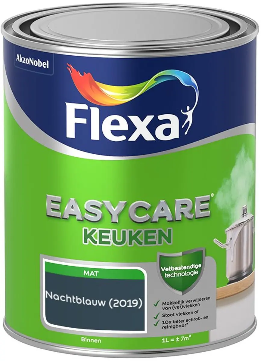 Flexa Easycare Keuken Nachtblauw Mengverf 1L