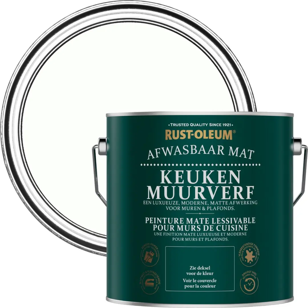 Rust-Oleum Wit Keuken Muurverf 2,5L
