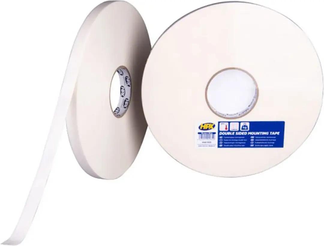 HPX Dubbelzijdige Bevestigingstape 19mm x 50m - Wit