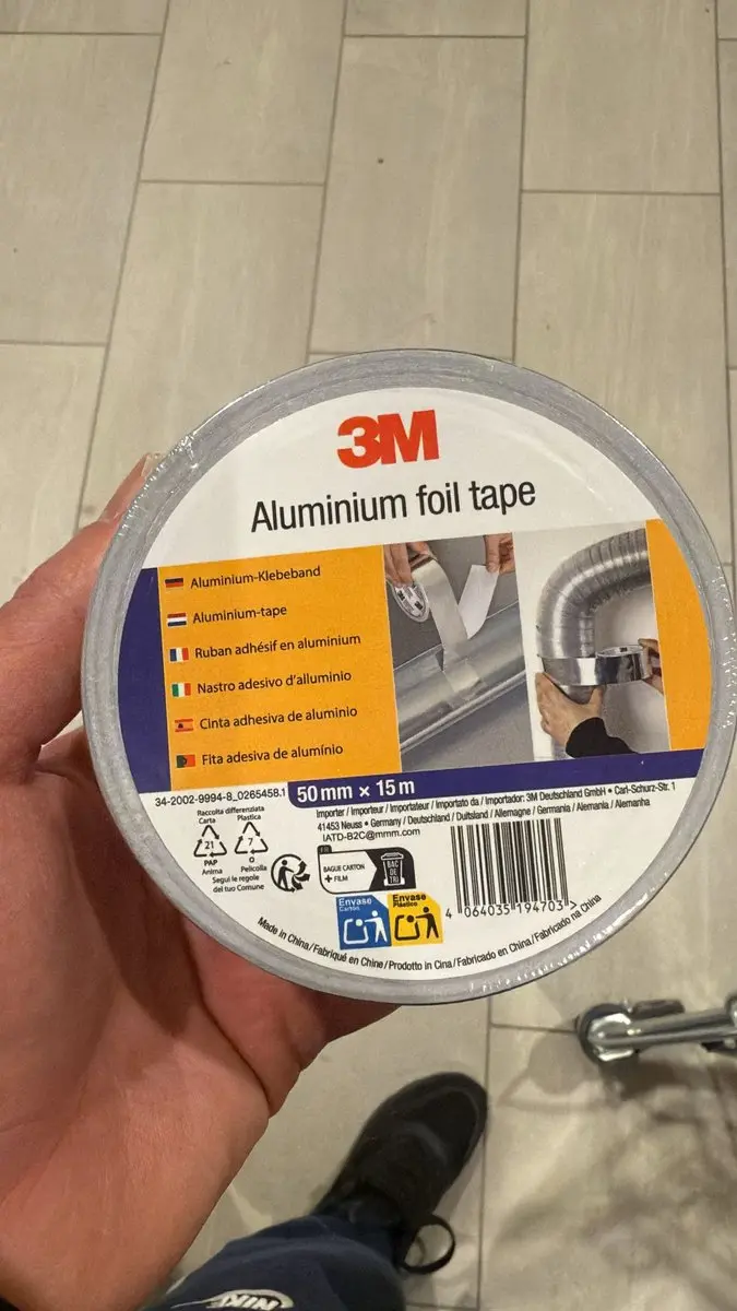 3M Aluminium Folie Tape 50mm x 15m