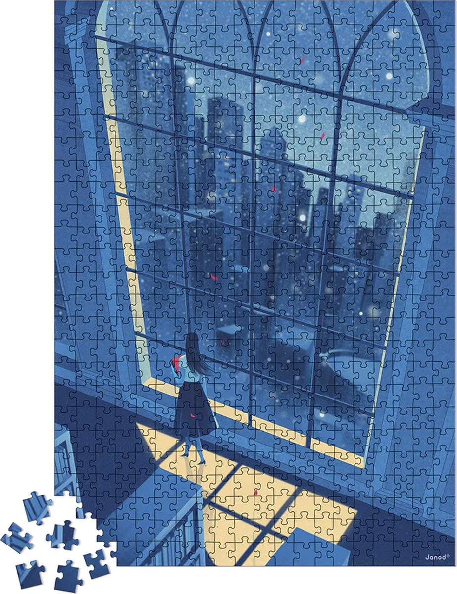 Janod Kidult Puzzel De Blauwe Nacht 500 Stuks - 8+