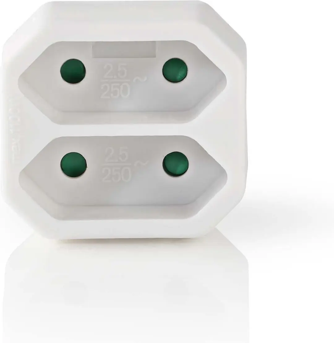 Nedis Stopcontact-Splitter Type-F/Type-C 250V 2.5A Wit