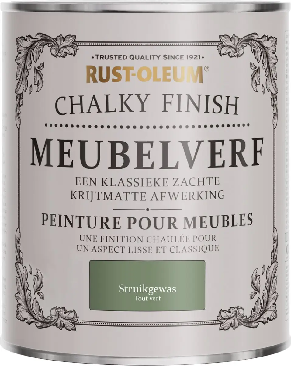 Rust-Oleum Groen Chalky Finish Meubelverf 750ml - Struikgewas