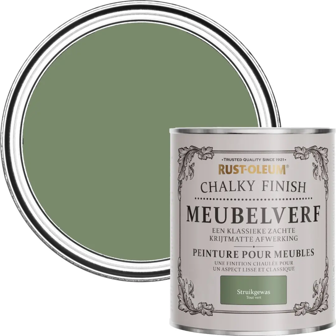 Rust-Oleum Groen Chalky Finish Meubelverf 750ml