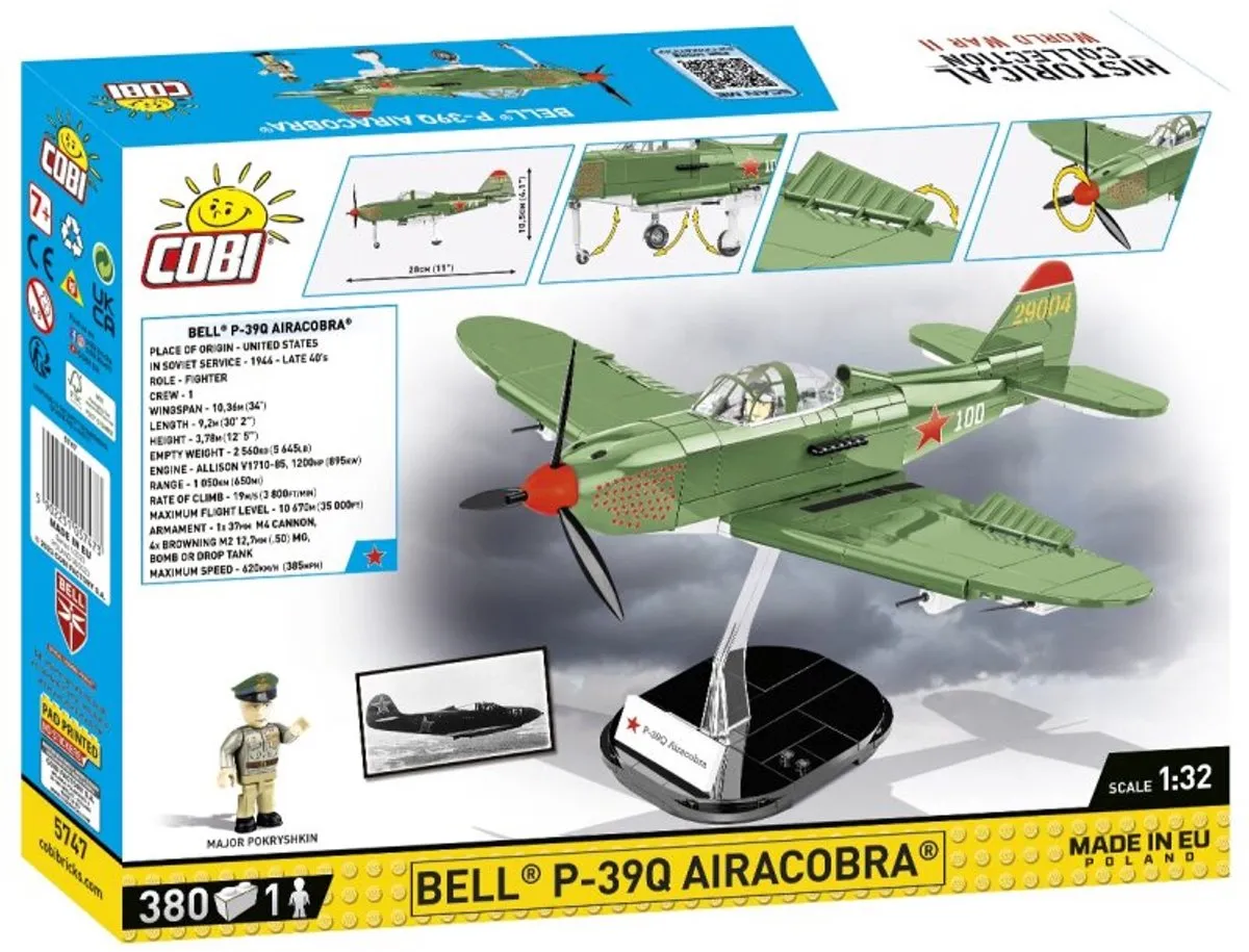 Cobi Bell P-39Q Airacobra COBI-5747 - 380 Onderdelen - Meerkleurig