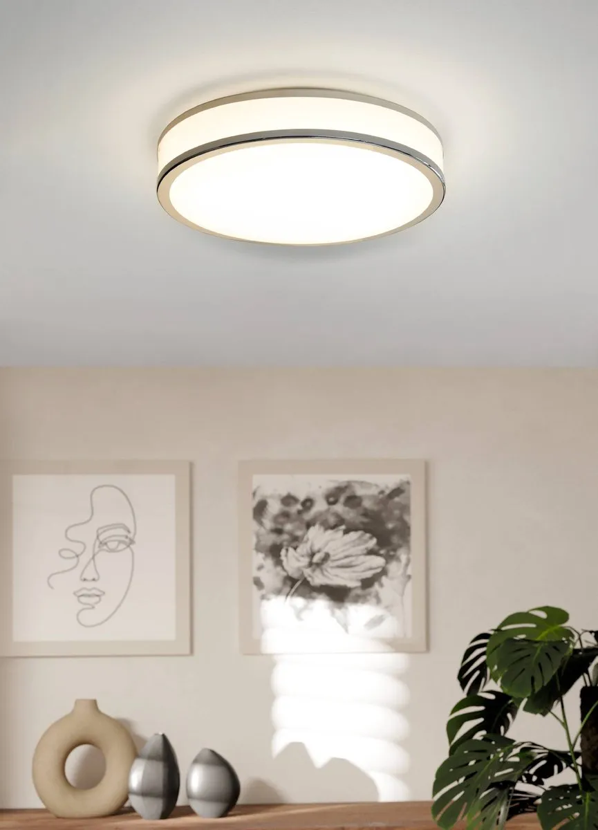 Eglo Palermo 2 Wandlamp - Ø41cm - Wit/Chroom