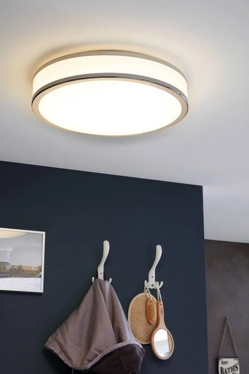 Eglo Palermo 2 Wandlamp - Ø41cm - Wit/Chroom