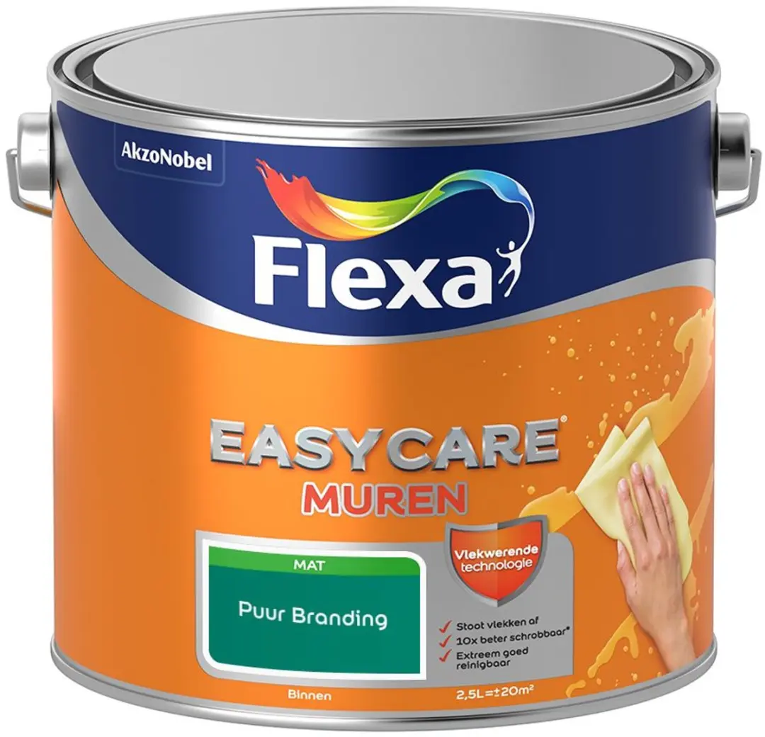 Flexa Easycare Muren Puur Branding Mengverf 2,5L
