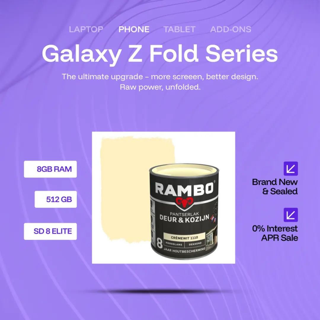 Rambo Pantserlak Deur en Kozijn 2.25L - Crèmewit