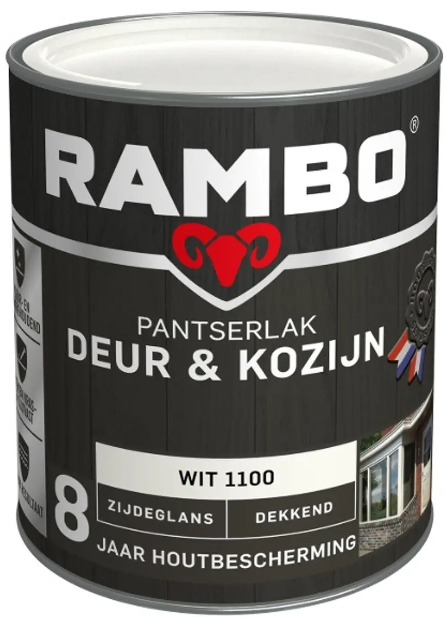 Rambo Pantserlak Deur en Kozijn 2.25L - Crèmewit