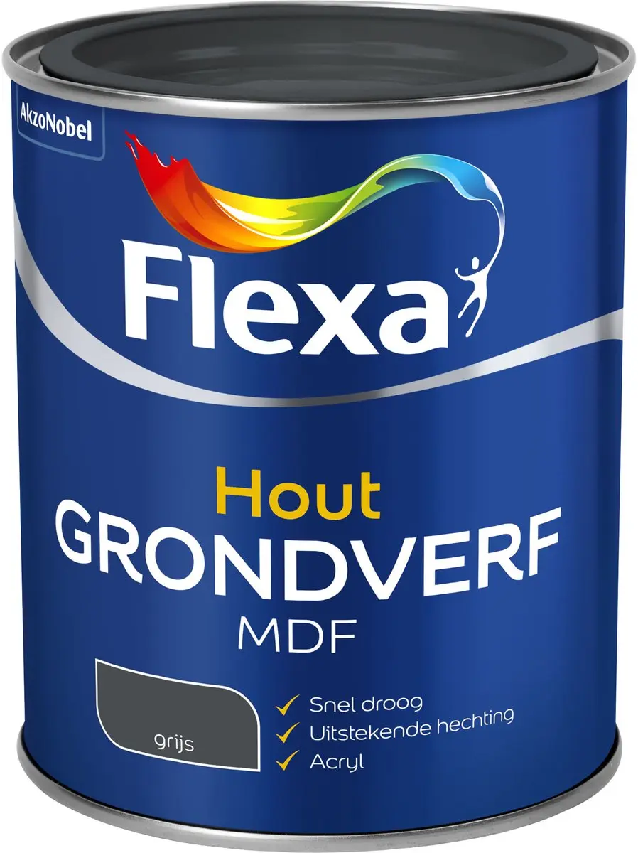 Flexa Grondverf MDF Grijs 750ml