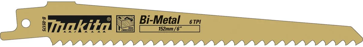 Makita B-05175 Reciprozaagblad - 5 Stuks