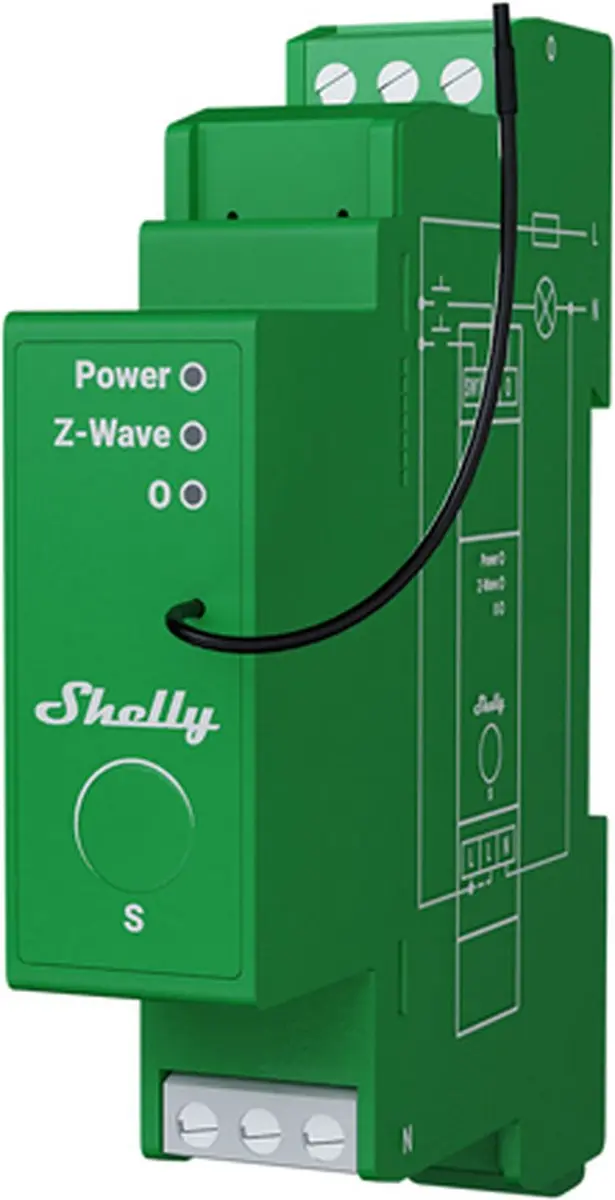 Shelly Wave Pro Dimmer 2PM - Groen