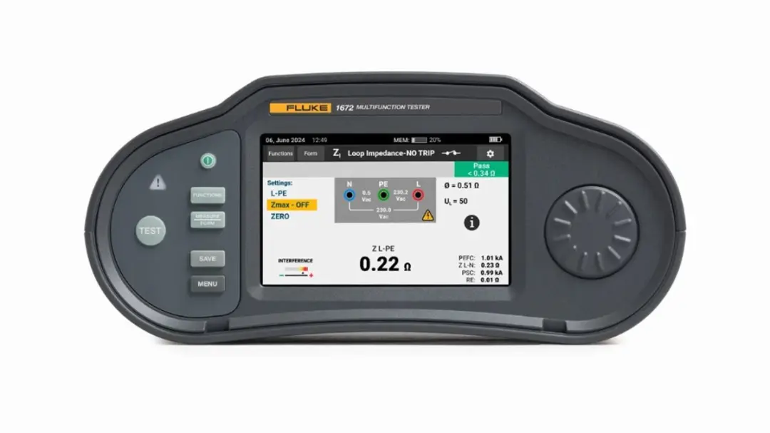 Fluke 1672 SCH Installatietester