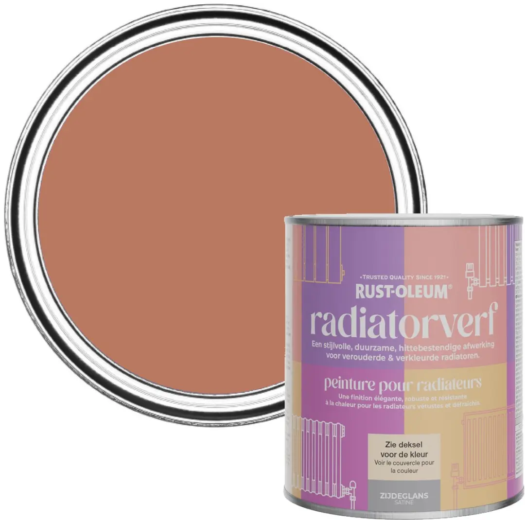 Rust-Oleum Radiatorverf Zijdeglans Siena 750ml