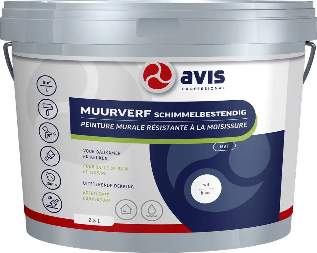 Avis Permoglaze AS Muurverf 2,5L