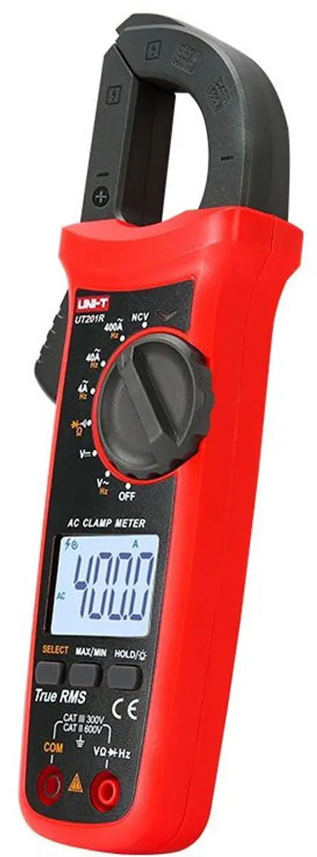 UNI-T UT201R Stroomtang - 400A 600V - 28mm - Rood/Zwart
